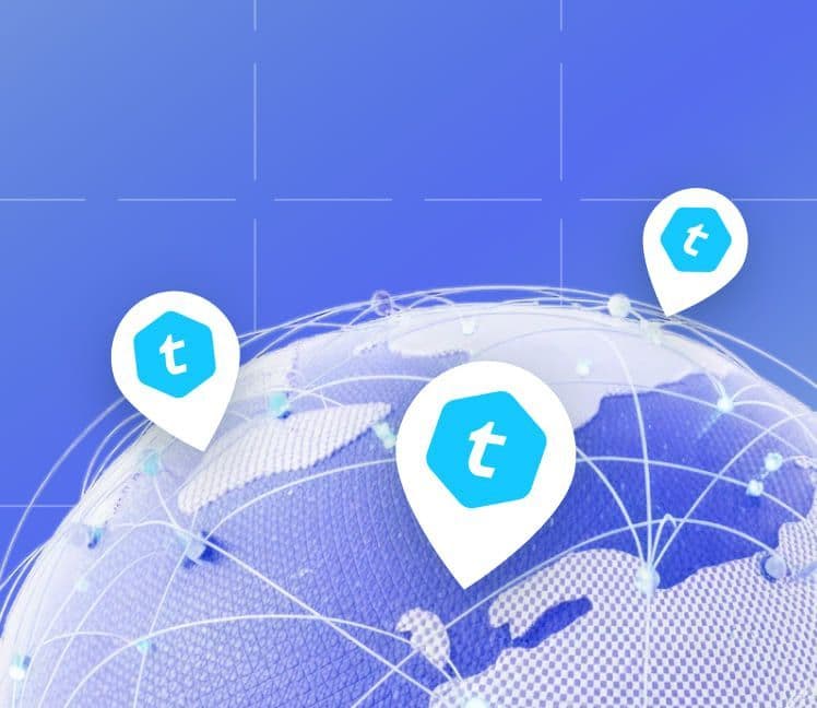 Globe With Telcoin Pins